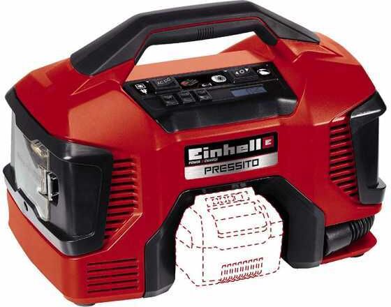 Einhell Pressito TE-AC 18/11 - Compressore a batteria compatto portatile - SENZA BATTERIE E CARICABATTERIE