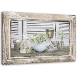LEINWANDBILD Stilleben Shabby Chic