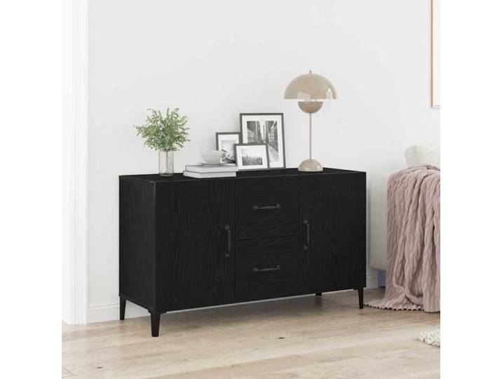 Buffet - Bahut/Commode couloir Noir Magnifique Buffet Chêne noir 100x36x60cm - bois d'ingénierie CL1849688