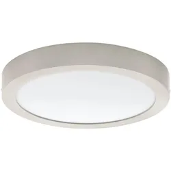 EGLO, Deckenleuchte, 68735 FUEVA PRO CCT LED Deckenleuchte 2x10W Ø300mm Nickel-Matt Weiss Steuerbare Lichtfarbe