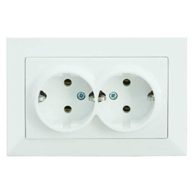 Mutlusan Candela 2-fach Steckdose Unterputz weiss (31529194)