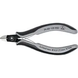 KNIPEX Präzisions-Elektronik-Seitenschneider 125mm ESD brüniert 79 02 125
