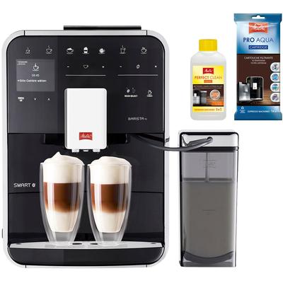 MELITTA Kaffeevollautomat "Barista TS Smart F850-102, schwarz", schwarz, B:25,9cm H:37,2cm T:46,7cm, Kaffeevollautomaten, 21 Kaffeerezepte & 8 Benutzerprofile, 2-Kammer Bohnenbehälter, Kaffeevollautomat