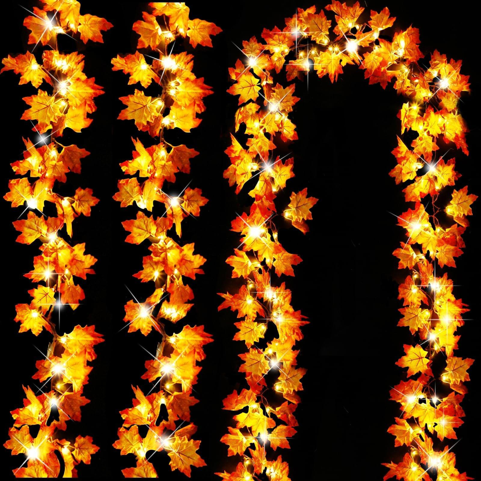 Dripio Lichtslingering met 20 LED-esdoornbladeren, 3 meter, Herfstverlichting