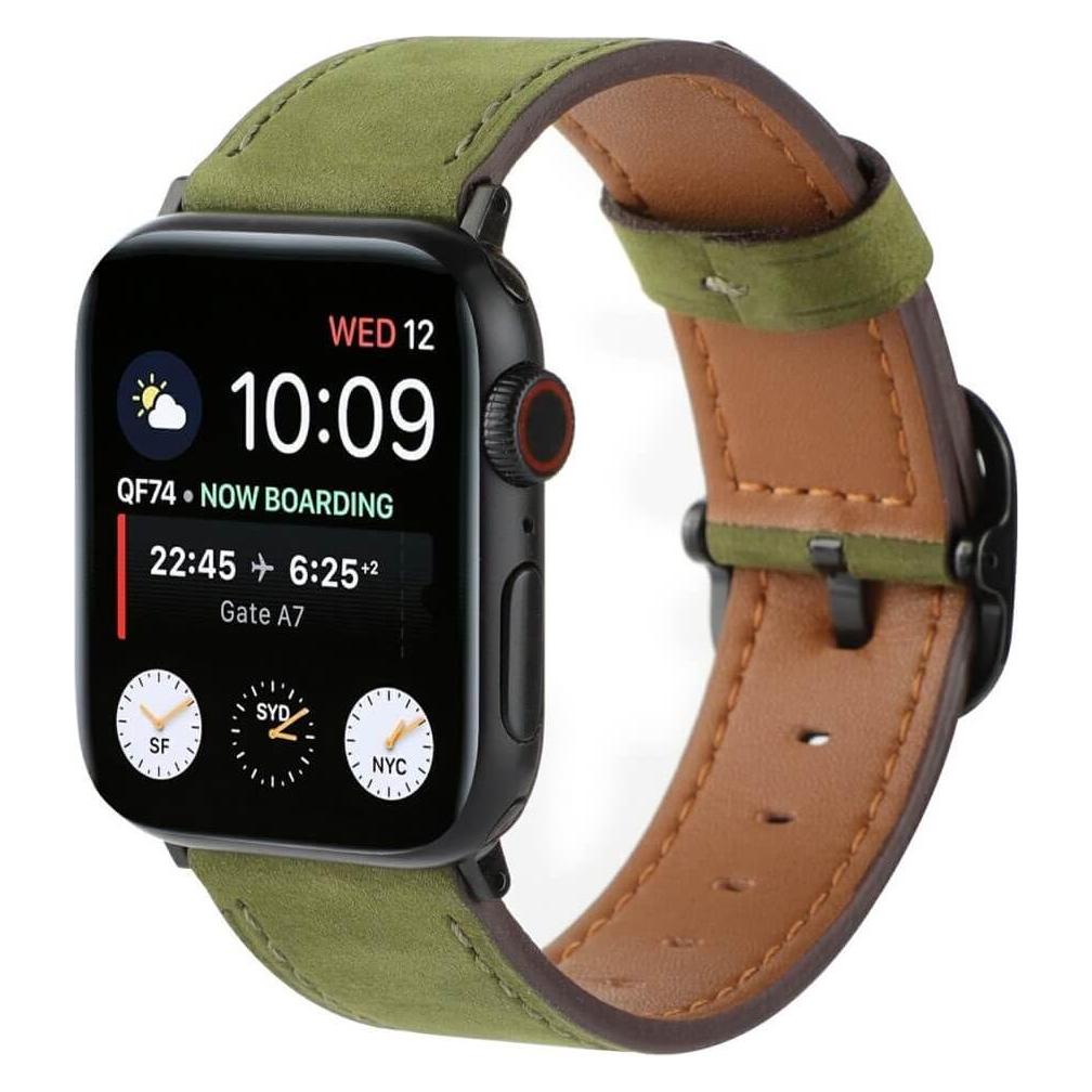 Cover-Discount Apple Watch 44/45/46/49mm - Ersatzband Armband Leder (Leder) (49737165)