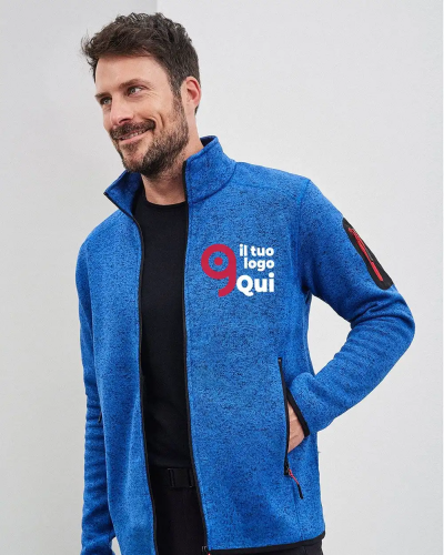 Giacca Fleece Uomo, Regular Fit, Poliestere Personalizzate o neutre James & Nicholson