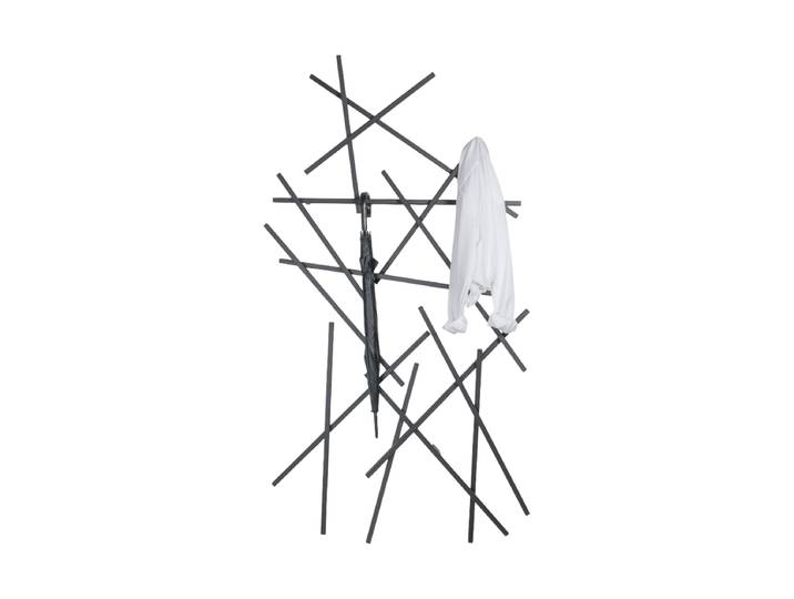 Design Wandgarderobe „Matches Large“ Schwarz Spinder Design