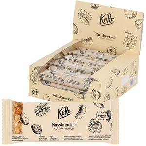 KoRo Müsliriegel Nussknacker Cashew-Walnuss, je 40 g, 12 Riegel