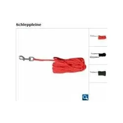 Trixi Schleppleine 10 mtr. rot