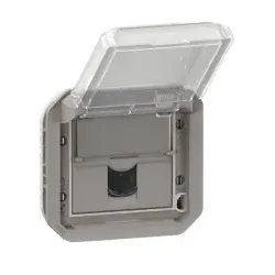 Legrand 069561L Plexo New Einsatz RJ45 Datendose Kategorie 6 UTP in der Farbe: Grau