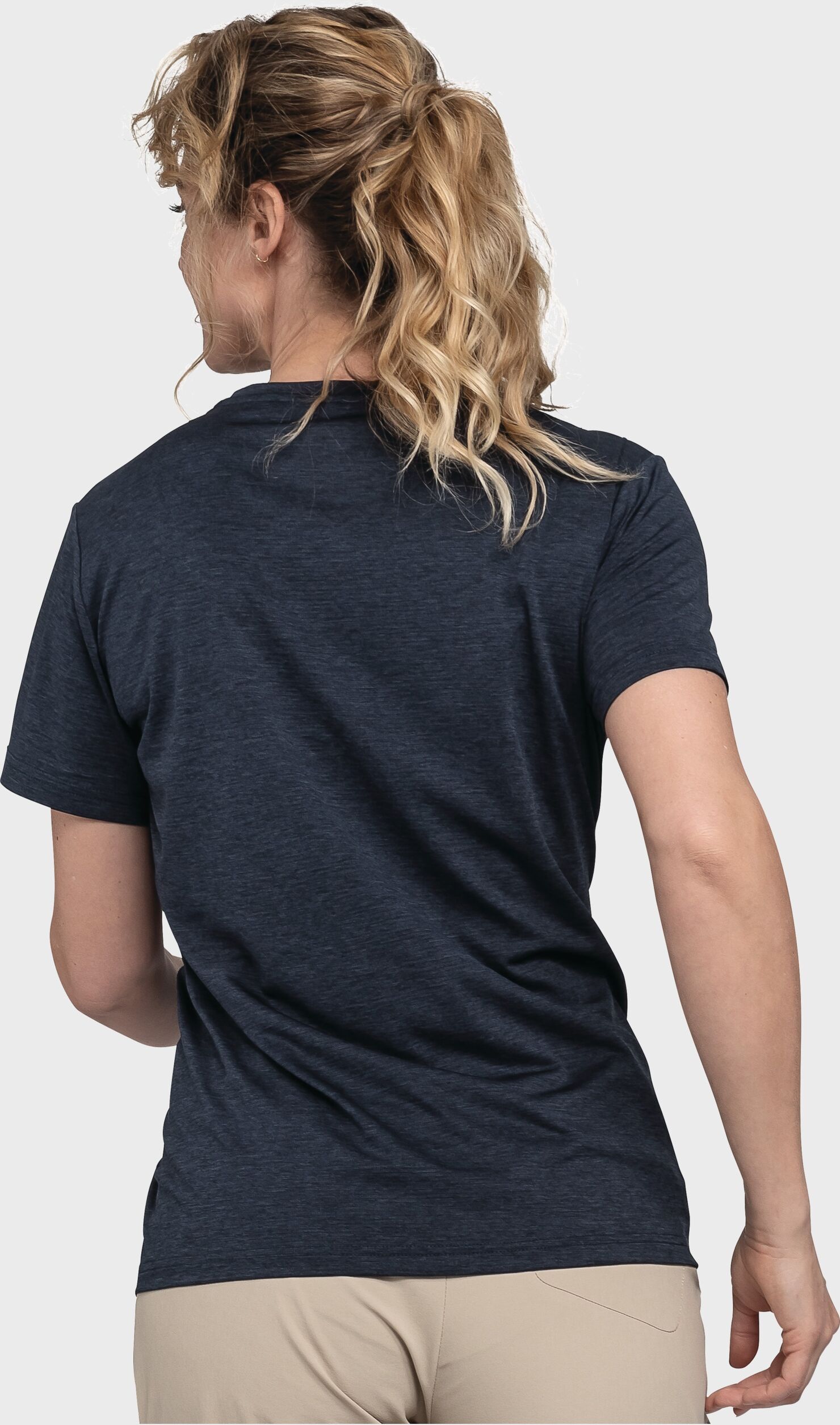 Funktionsshirt SCHÖFFEL "CIRC T Shirt Tauron L", Damen, Gr. 36, blau (8820, blau), Oberstoff: 100% Polyester, Rundhals, Shirts Funktionsshirt 8820, blau 36