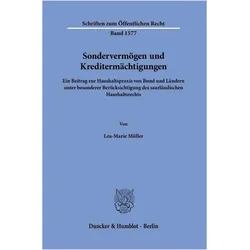 Sondervermögen und Kreditermächtigungen, Fachbücher von Lea-Marie Müller