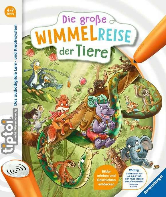 Ravensburger tiptoi Die große Wimmelreise der Tiere