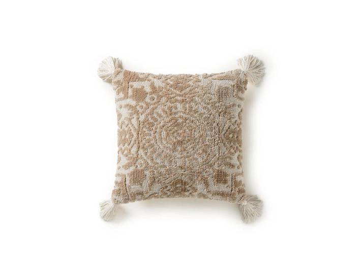 benuta Kissenbezug Elias Beige 45x45 cm, Grafikmuster, Quadratisch, 45x45 cm, Heimtextilien, Bettwäsche & Leintücher, Bettwäsche