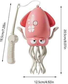 Smart Shopping Spot Interactive Development Moving Children's Electric Octopus, Glow Dancing Octopus Toys, Cartoon Educational Toddler Gift pink