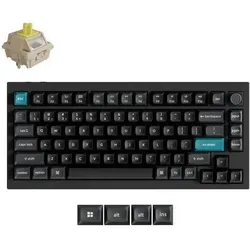 Keychron KEYBOARD WRL Q1 ULTRA/BLACK Q1U-M4 (US, Kabelgebunden, Kabellos), Tastatur, Schwarz