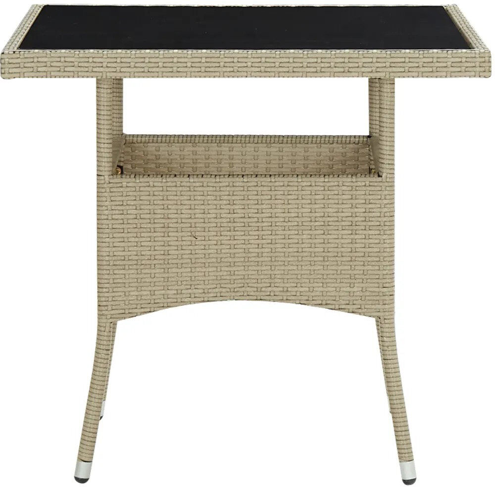 Dakota Fields Clorinda Square Outdoor Dining Table - 80 cm W 80 cm D Beige
