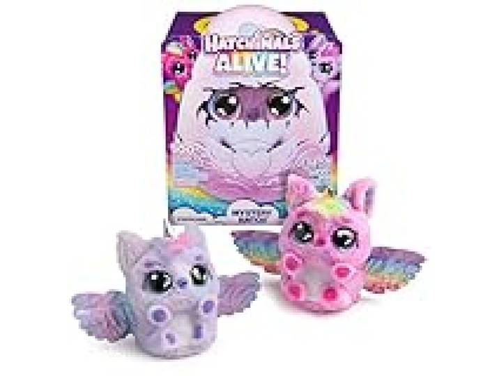 Hatchimals Alive Pufficorn Éclosion Secrète Peluches et Animaux interactifs Oeuf Surprise À Faire Éclore, Lumières Et Brume Plus 100 Sons Et Réactions Jouet Enfant 5 Ans et Plus - Modèle Aléatoire