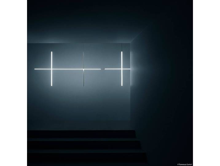 Design wandlamp Coordinates Wall 2, alu / grijs / zink, Woon-/ Eetkamer, Aluminium, Design, Wandlamp design