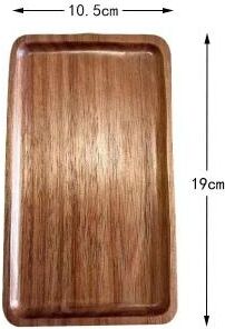 Uplifted Finds Wabi Sabi Oval Acacia Wood Decorative Serving Platter Natural Wooden Organizer Tray rectangular Tray A
