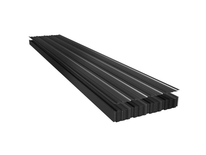 PROFILBLECH Anthrazit 129x45 cm 12er-Set