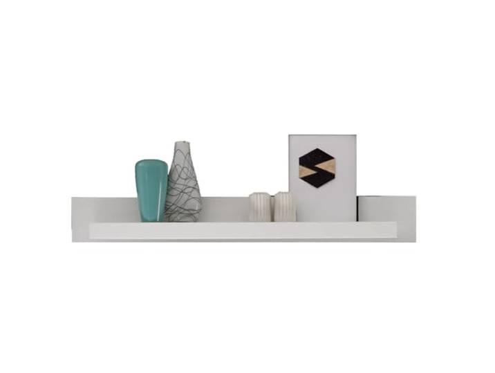 Lomadox Modernes Wandboard in weiß Hochglanz BxHxT: 150x20x18cm