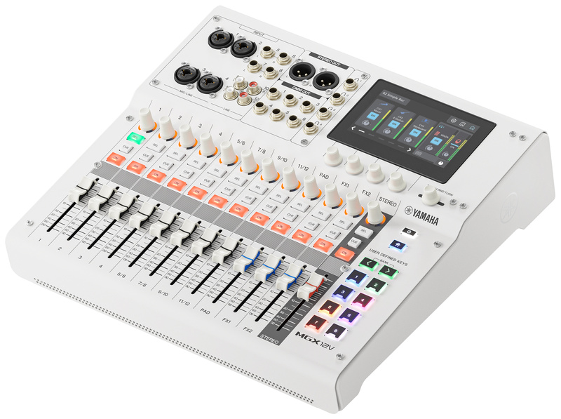 Yamaha MGX12V WH Case Bundle bianco