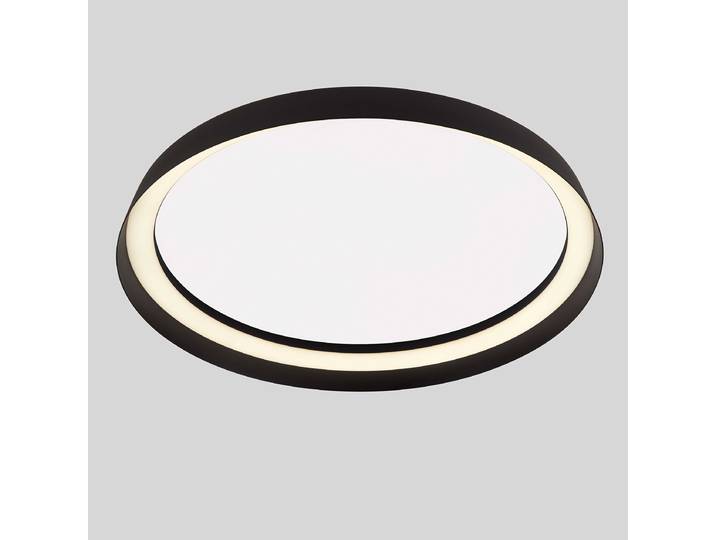 Plafonnier Ormi Ø 45cm Noir/Noir Aluminium LED non-remplaçables Module LED