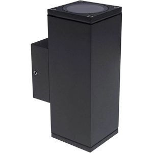 Bemko Wandleuchte Valit, aus Aluminium, für außen (IP54), 230 V, Up & Down, anthrazit, mit GU10-Fassung