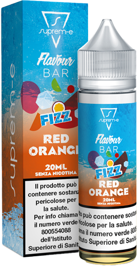 Suprem-e Fizz Red Orange Flavour Bar Liquido Shot Mix 20ml Arancia Passion Fruit Fragola Ghiaccio