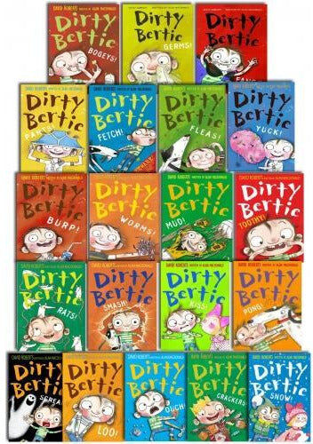 Little Tiger Press Dirty Bertie Series Collection David Roberts 20 Books Set (Series 1 and 2)