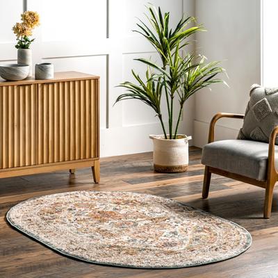 Nuloom Sofia Faded Persian Medallion Area Rug
