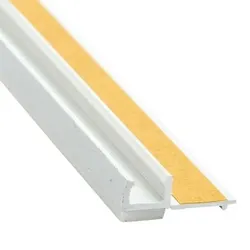 Anputzleiste PVC ohne Gewebe 9 mm, 1,40 m lang - 1 Paket zu 30 Stück