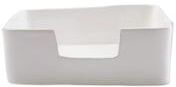 Vietri Melamine Lastra White Dinner Napkin Holder