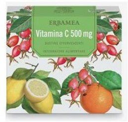 ERBAMEA Srl Vitamina C 500 mg - Integratore Alimentare Antiossidante - 20 Bustine - VitaGuard