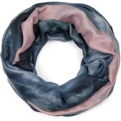 Loop STYLEBREAKER "Bunter Loop Aquarell Farbverlauf Streifen", Damen, schwarz (schwarz, grau), Obermaterial: 100% Viskose CV., Modisch, Modetücher Loop