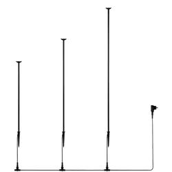 Trio LED-Stehleuchte Scoop Metall Schwarz