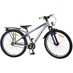 Volare Kinderfahrrad Cross für Jungen 24 Zoll Kinderrad in Dunkelgrau
