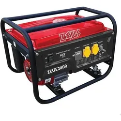 Zeuz, Stromgenerator, Benzingenerator - - ZEUZ2400 - 2400 W - AVR - 15-Liter-Tank - Manueller Start (2400 W, 15 l)