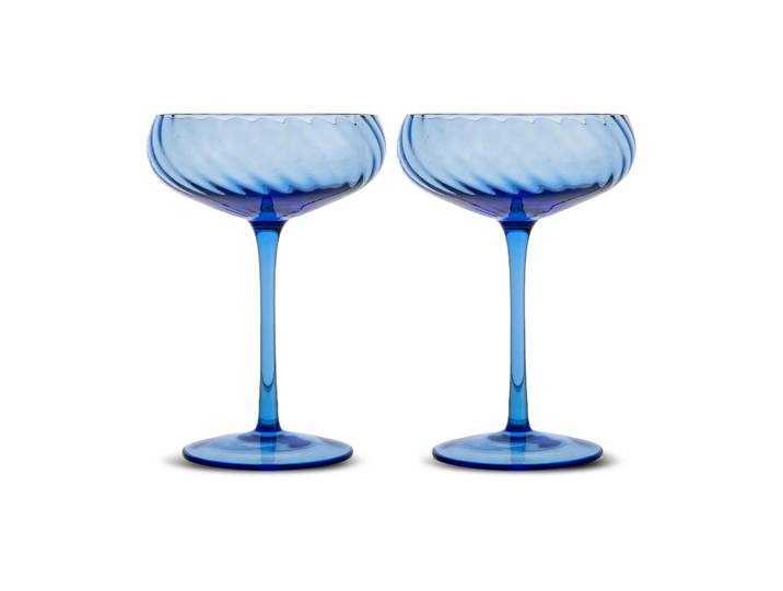 Byon Coupe à champagne Opacity 30 cl lot de 2 Bleu