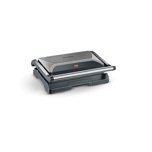 Severin KG 2394 Contactgrill voor sandwiches en steak, 800 W, metallic grijs/zwart