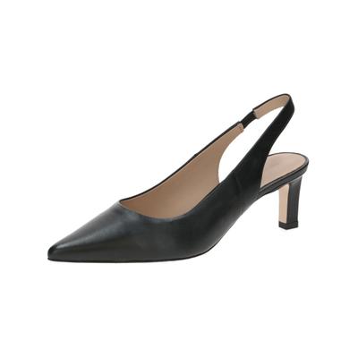 Slingpumps PETER KAISER "Peter Kaiser Pumps Nappaleder", Damen, Gr. 38,5, Leder, schwarz, schwarz, Nappaleder, Schuhe Slingpumps