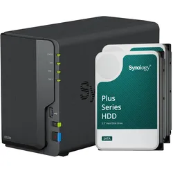 Synology DS223 (2 x 6 TB, Synology HAT 33xx), NAS, Schwarz