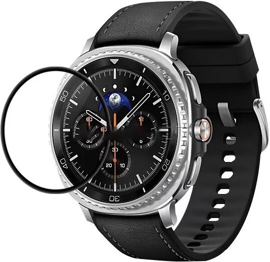 INF Samsung Watch 8 Classic Displayschutzfolie, 3D Gebogen, Flexibel, Schwarz, 2 Stück