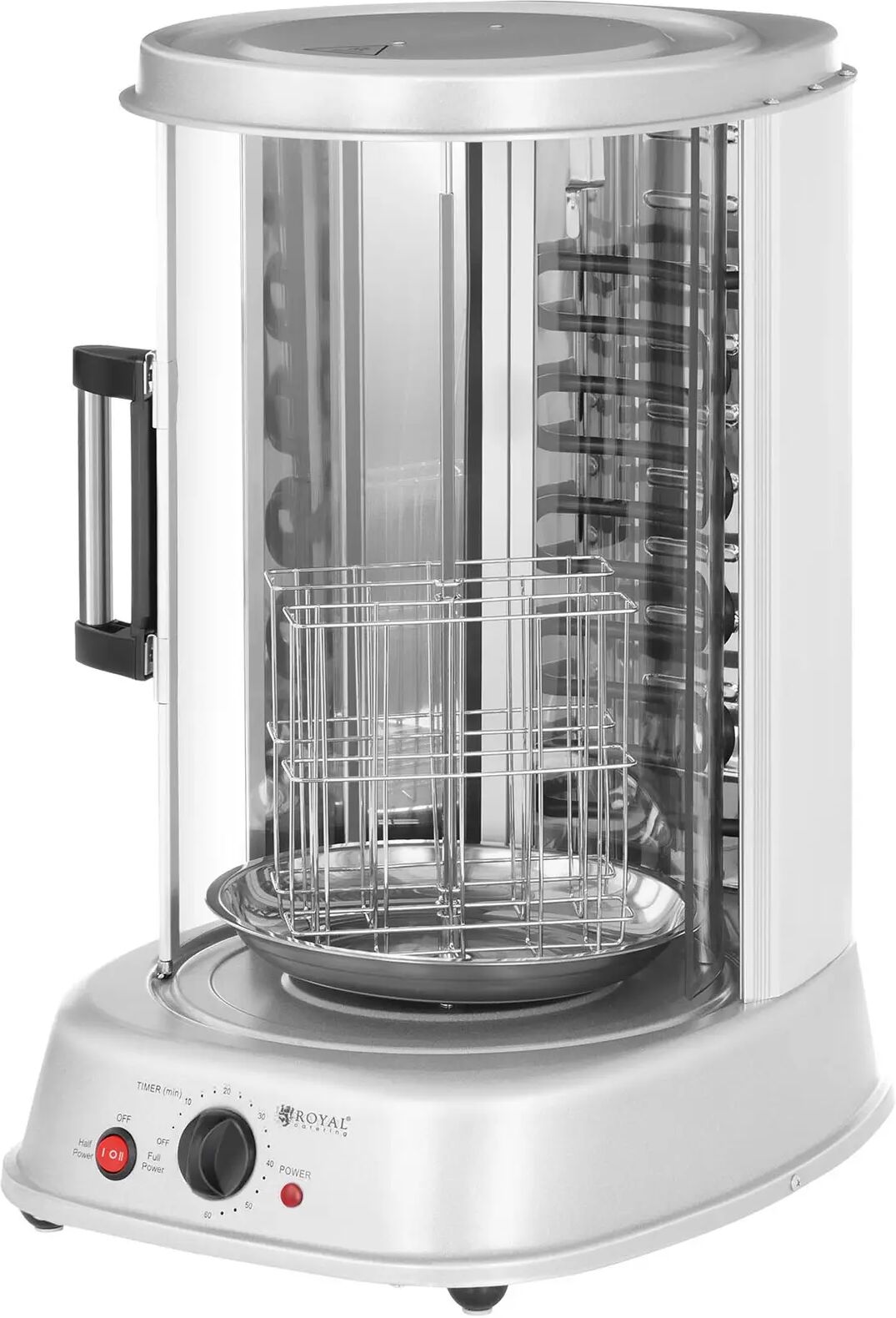Royal Catering Girarrosto verticale elettrico - 4 in 1 - 1.800 W - 31 L RCGV-1800