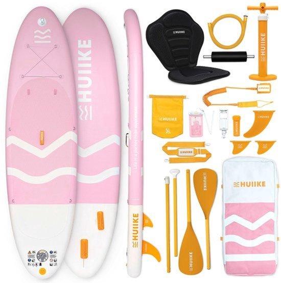 Aufblasbares SUP-Board, 10 Fuß lang, bis zu 130 kg, mit Zubehör