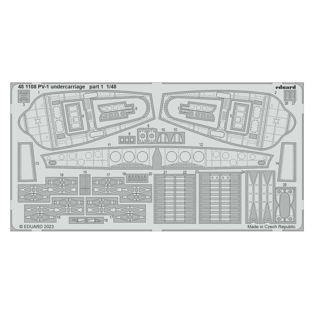 Eduard PV-1 undercarriage 1/48 ACADEMY (481108)
