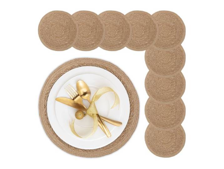 Relaxdays Set de table en eichhornia