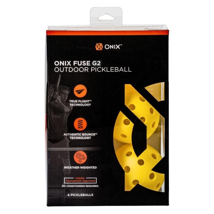 Onix Pickleball Fuse G2 Outdoor Gelb, 3er-Pack (2410)