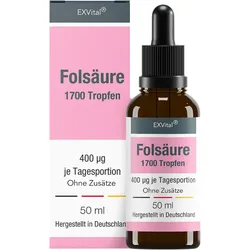 Folsäure Tropfen, 400 μg pro Tagesdosis von von EXVital